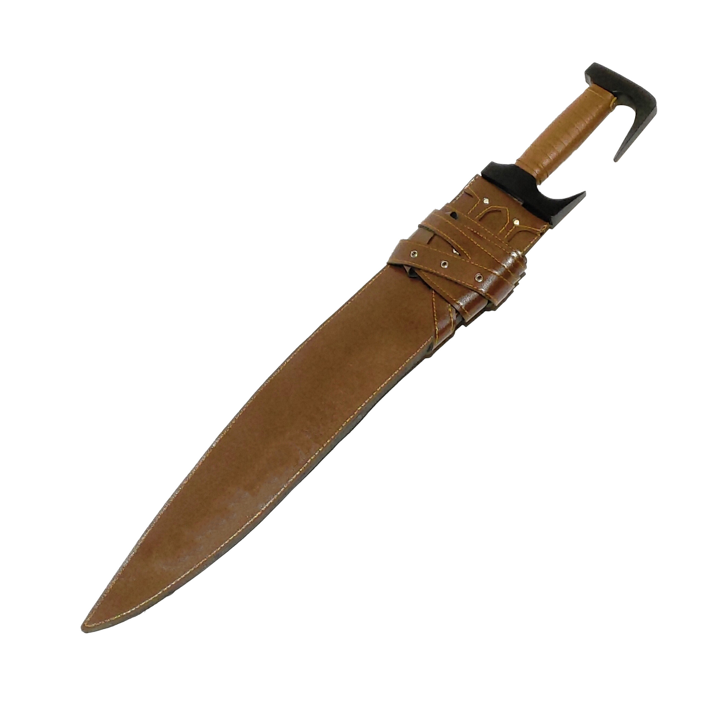 300 SPARTAN SWORD WITH LEATHER SHEATH