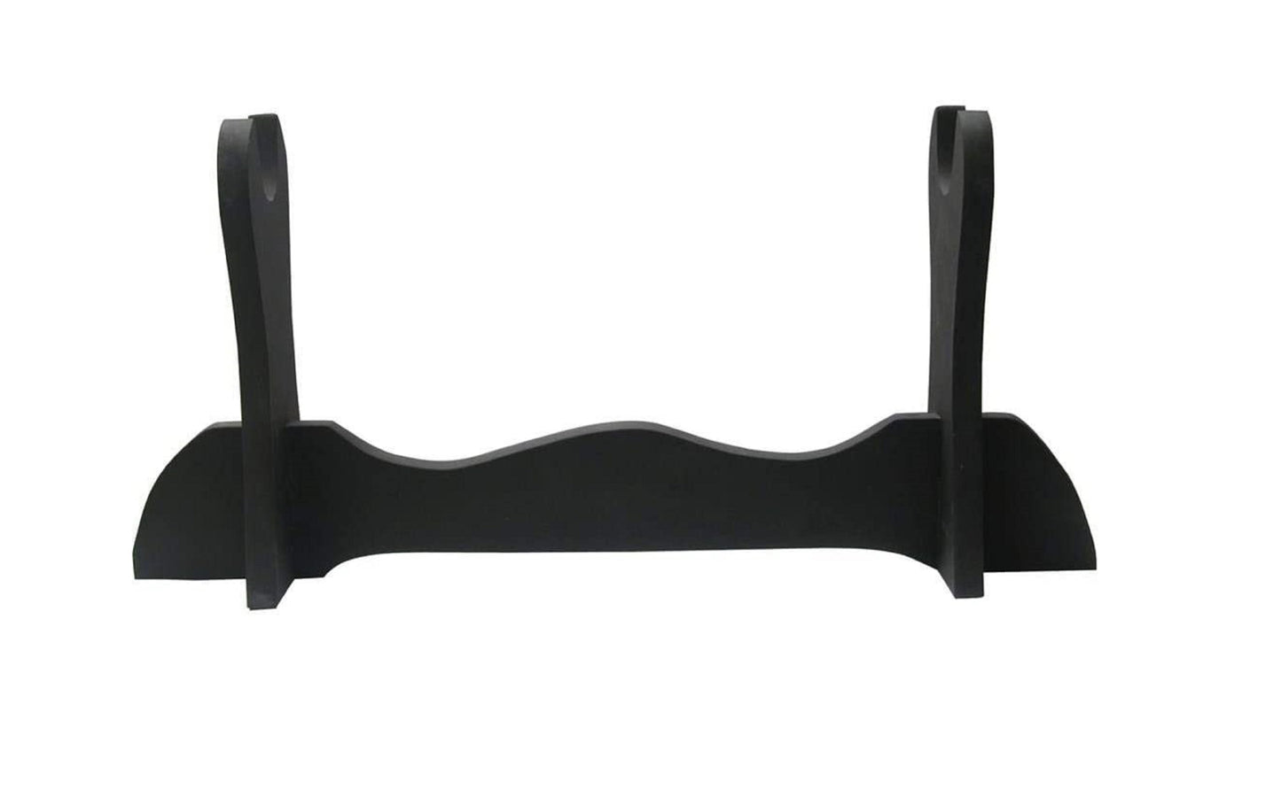 BLACK WOOD SINGLE SWORD DISPLAY STAND FOR SAMURAI & KATANA SWORDS