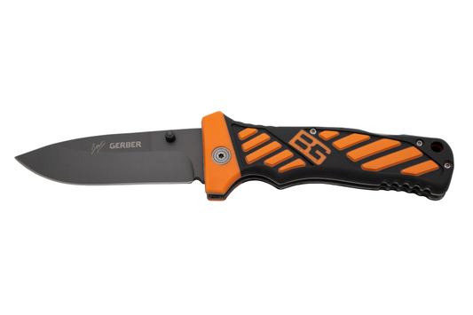 GERBER PATTERNED RUBBER HANDLE HUNTING FOLDING KNIFE