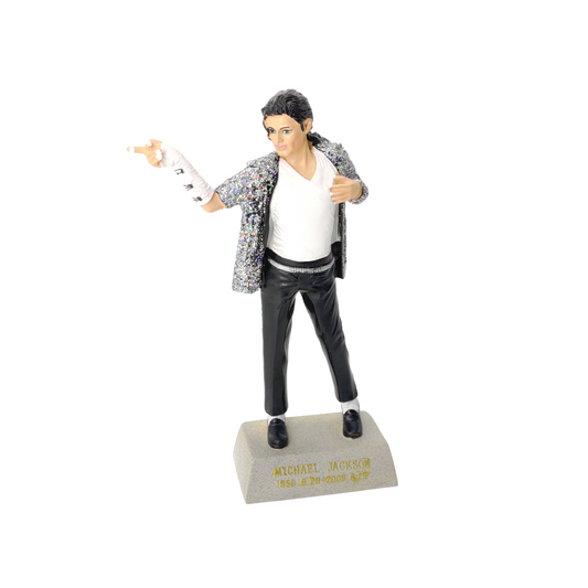 MICHAEL JACKSON OPEN SILVER JACKET MEMORIAL FIGURINE