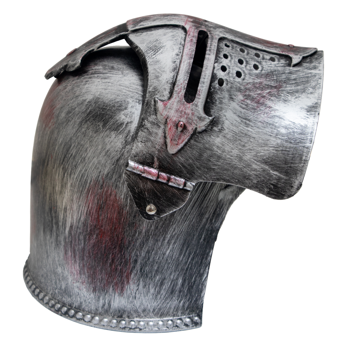 MEDIEVAL KNIGHT SUGAR LOAF HELMET WITH BLOOD