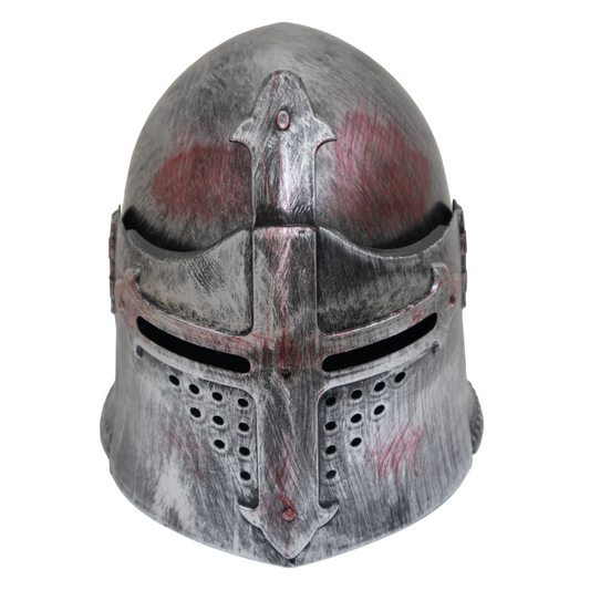MEDIEVAL KNIGHT SUGAR LOAF HELMET WITH BLOOD