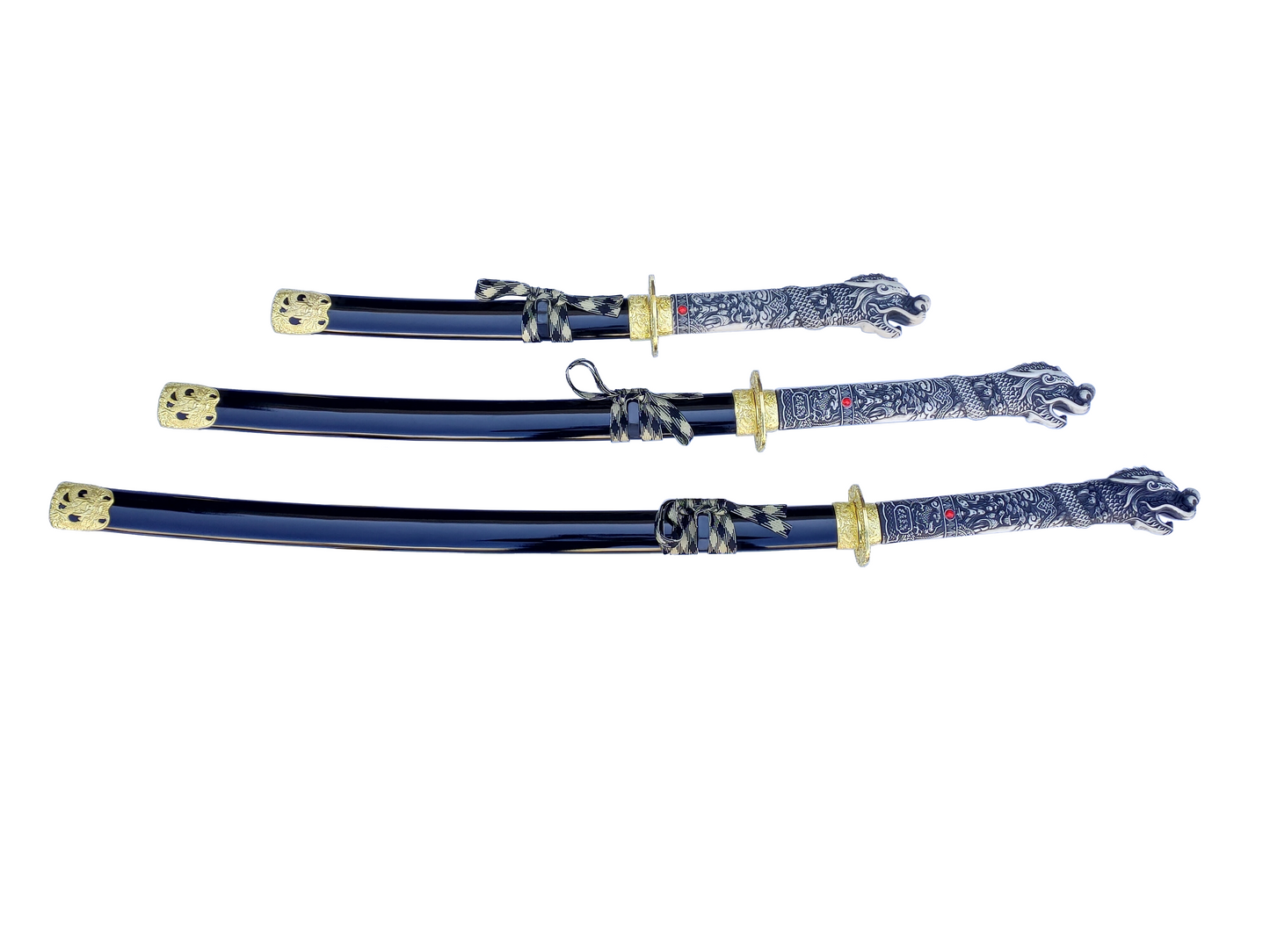 DRAGONHEAD KATANA HIGHLANDER SWORD TRIPLE SWORD SET BY DUNCAN MACLEOD