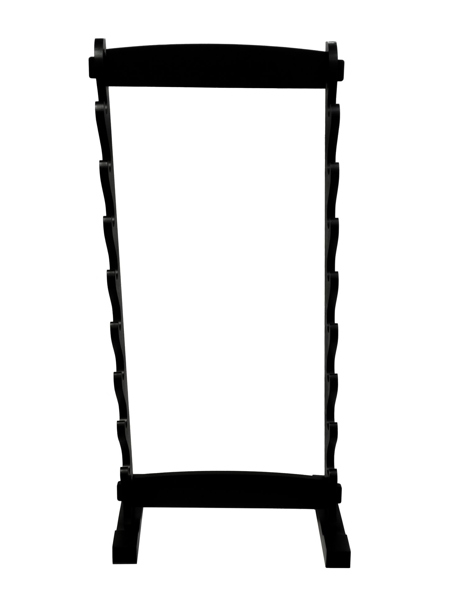BLACK WOOD SET OF 8 SWORD DISPLAY STAND FOR SAMURAI & KATANA SWORDS