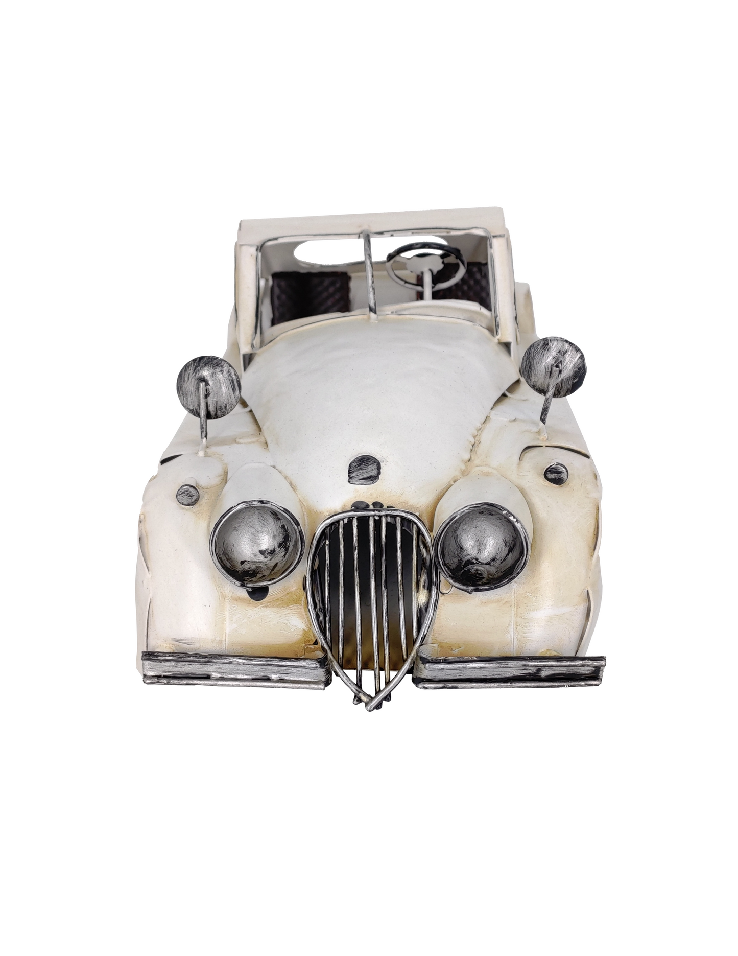 WHITE JAGUAR XK140 VINTAGE MODEL CAR DIECAST MODEL