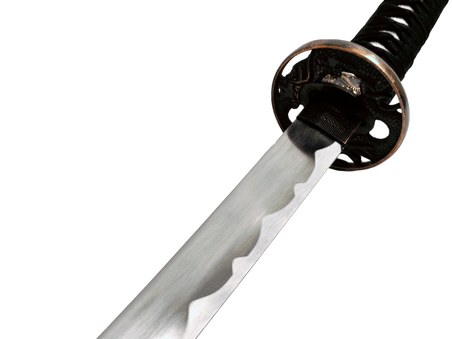 GOLD DRAGON JAPANESE SAMURAI TRIPLE SWORD SET