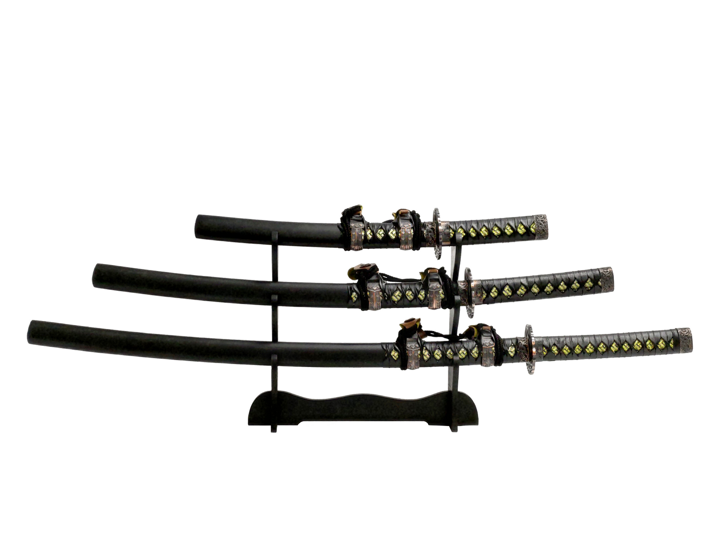 ANGEL OF DEATH JAPANESE SAMURAI TRIPLE SWORD SET