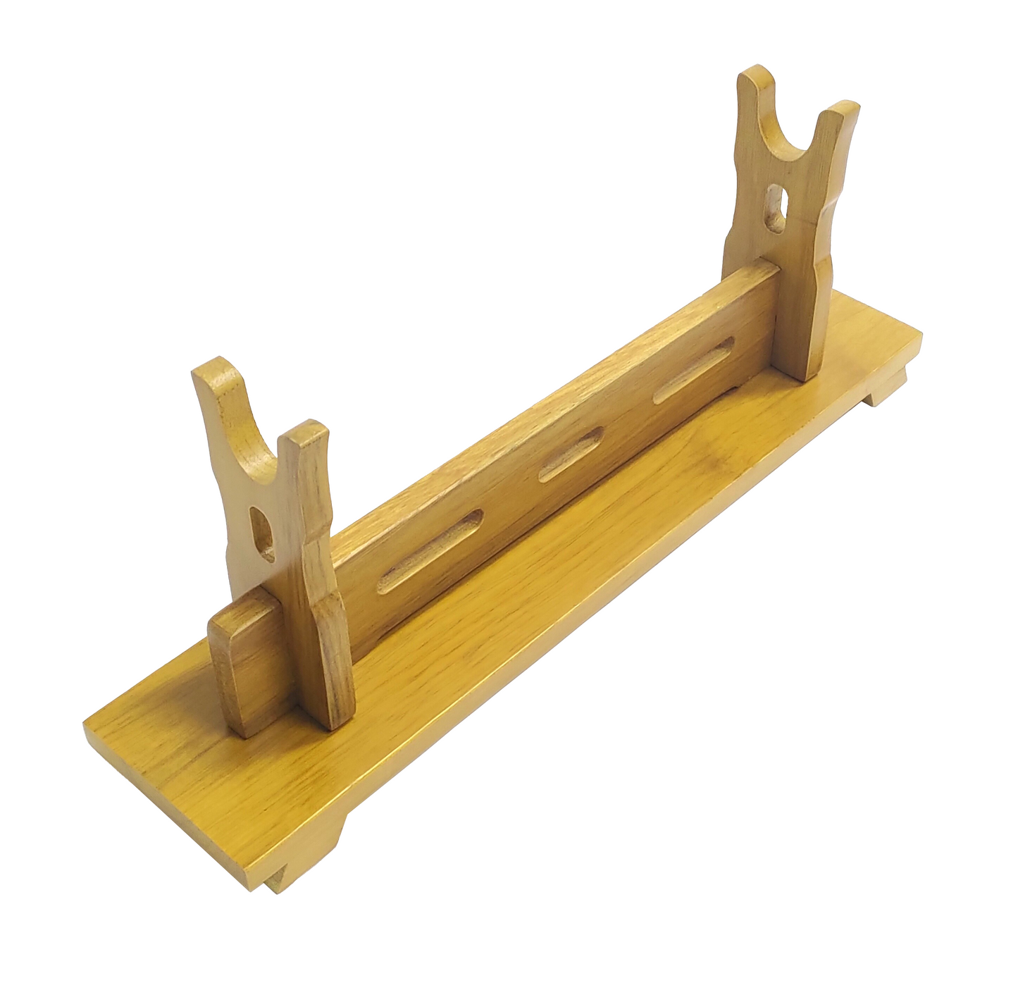 GOLDEN BAMBOO WOODEN PREMIUM SINGLE SWORD DISPLAY STAND FOR SAMURAI & KATANA SWORDS