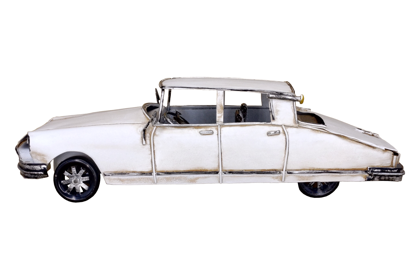 WHITE CITROËN DS VINTAGE CAR DIECAST MODEL