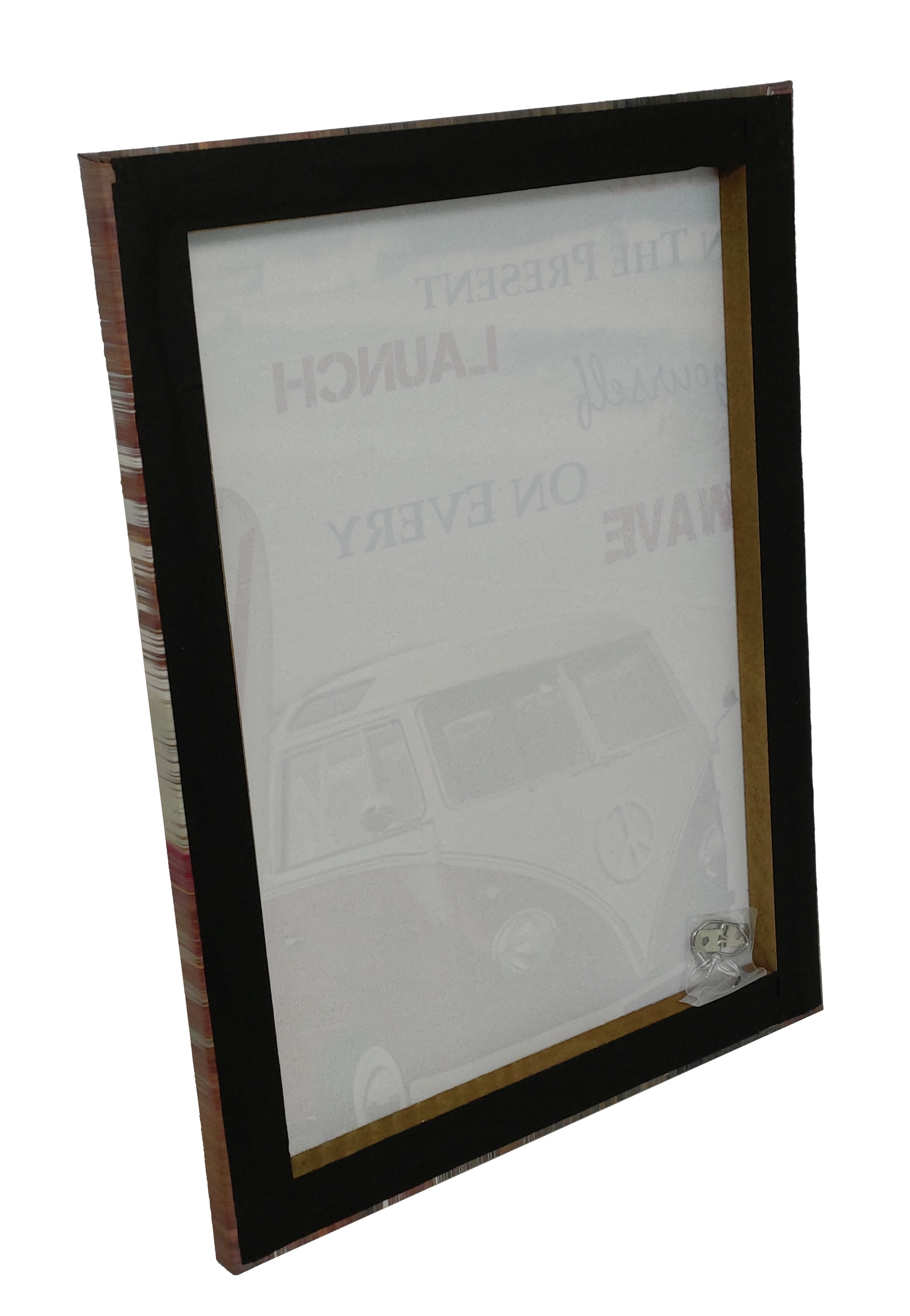 VW KOMBI - LIVE IN THE PRESENT LAUNCH YOURSELF ON EVERY WAVE CANVAS PRINT