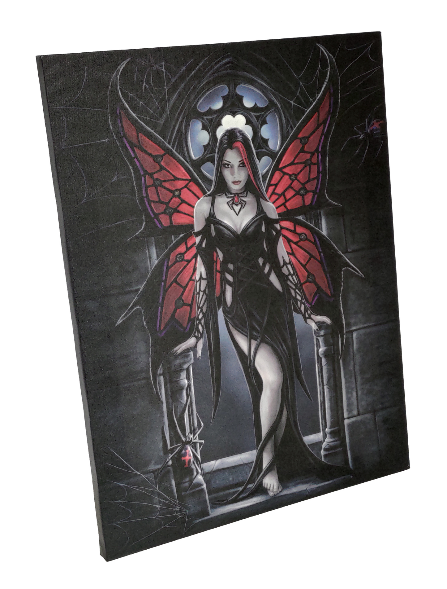 ANNA STOKES GOTHIC SEXY ARACNAFARIA DARK ANGEL CANVAS PRINT