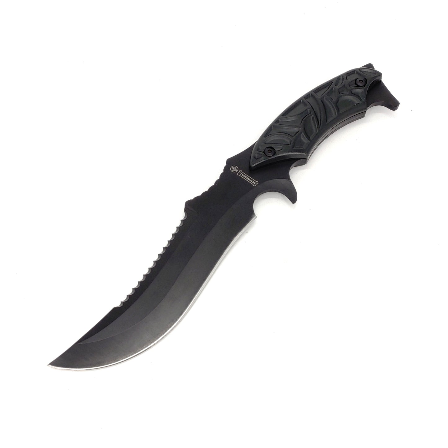 MUNDIAL BLACK FIXED BLADE KNIFE