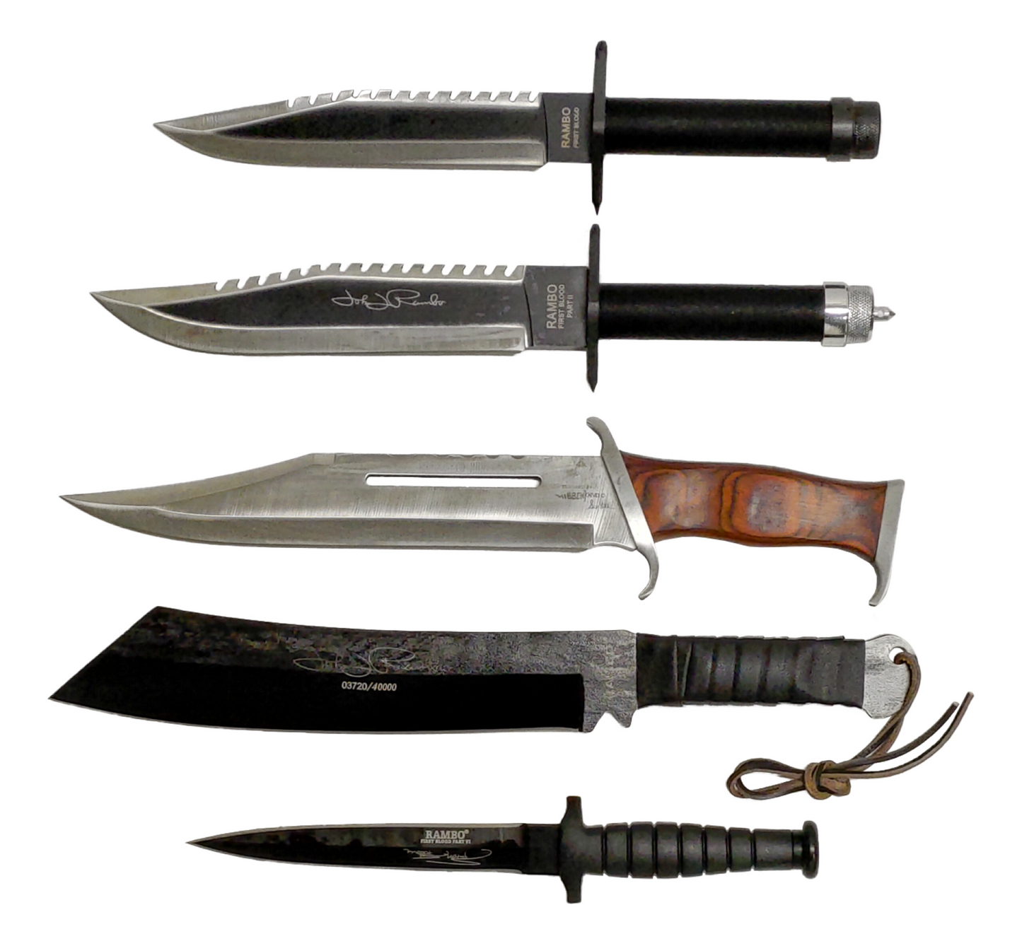 RAMBO KNIVES SET OF 5 COLLECTION SET