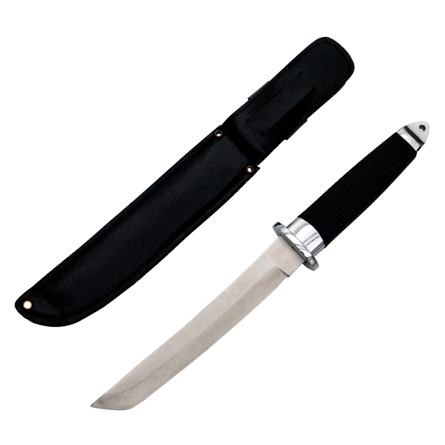TANTO WARRIOR FIXED BLADE FULL TANG STAINLESS STEEL SURVIVAL KNIFE