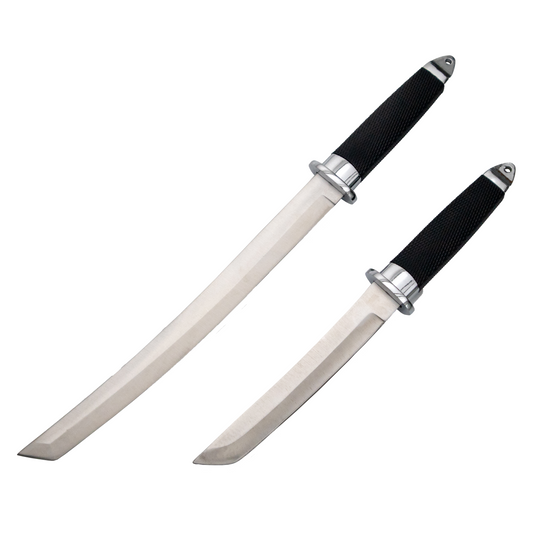 TANTO WARRIOR FIXED BLADE FULL TANG STAINLESS STEEL SURVIVAL KNIFE