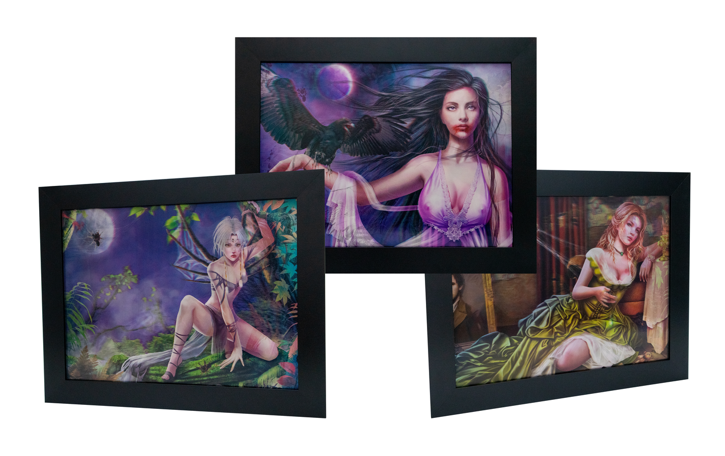 VAMPIRE GIRL LENTICULAR 3D PRINT
