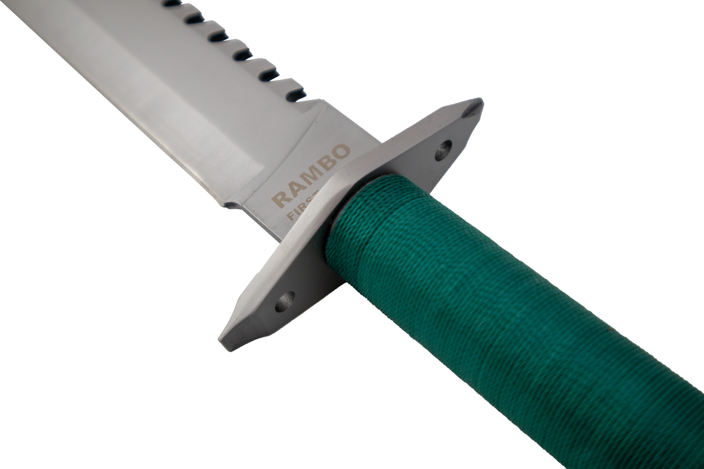 RAMBO FIRST BLOOD SURVIVAL HUNTING KNIFE DELUXE EDITION WITH LEATHER SHEATH