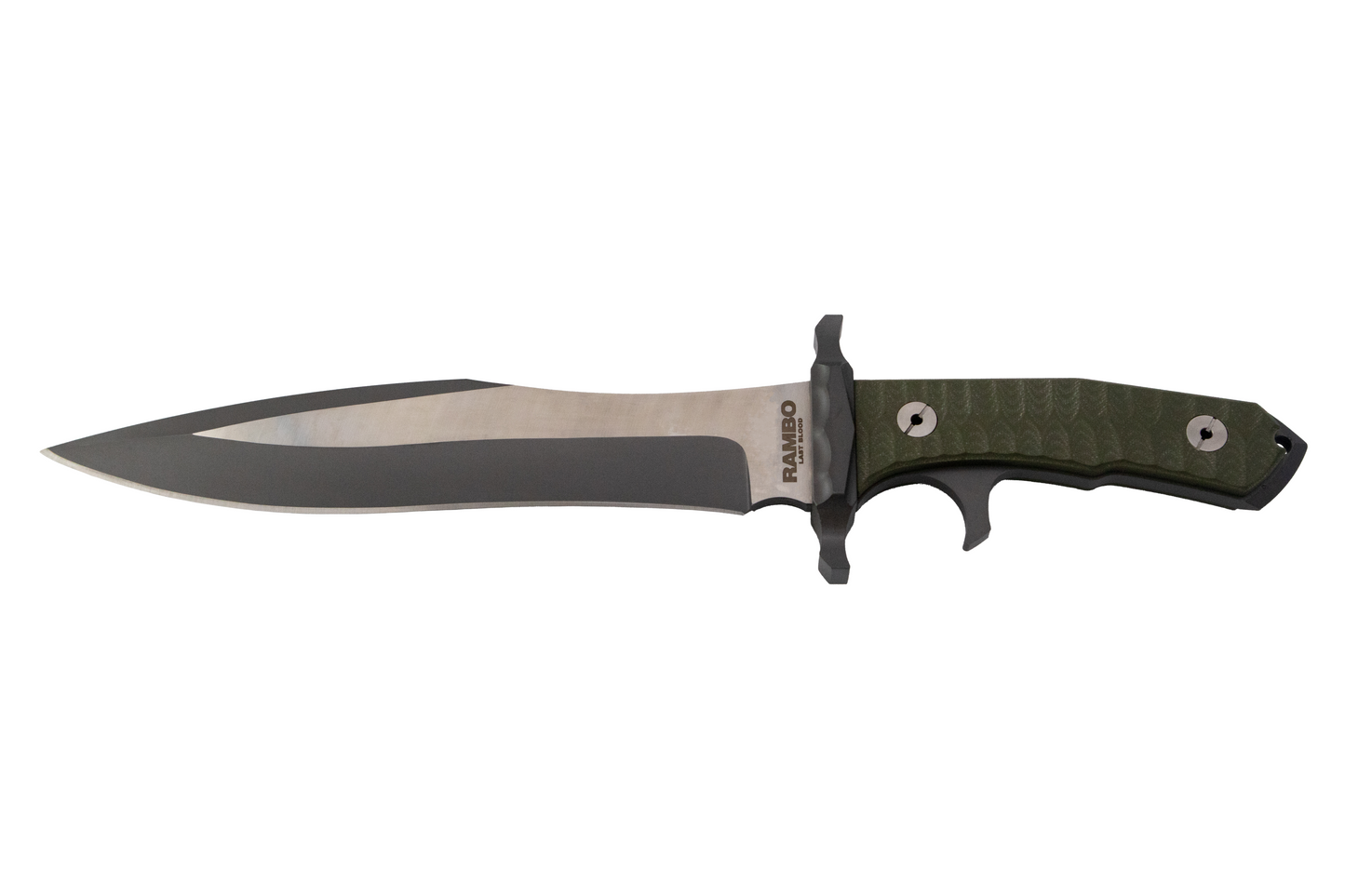RAMBO V LAST BLOOD HEARTSTOPPER SURVIVAL HUNTING KNIFE WITH LEATHER SHEATH