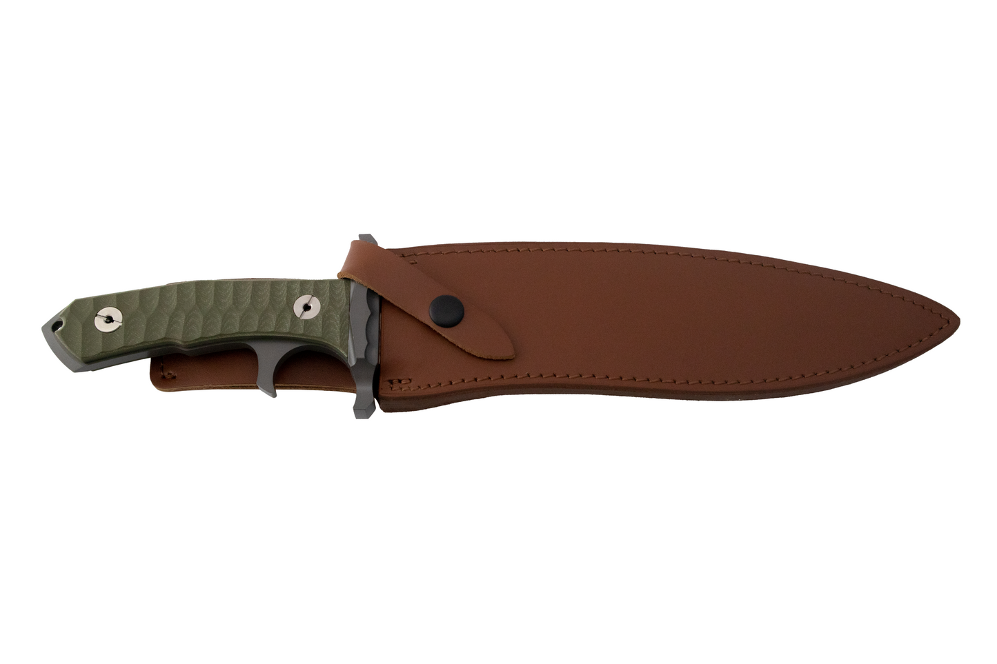 RAMBO V LAST BLOOD HEARTSTOPPER SURVIVAL HUNTING KNIFE WITH LEATHER SHEATH