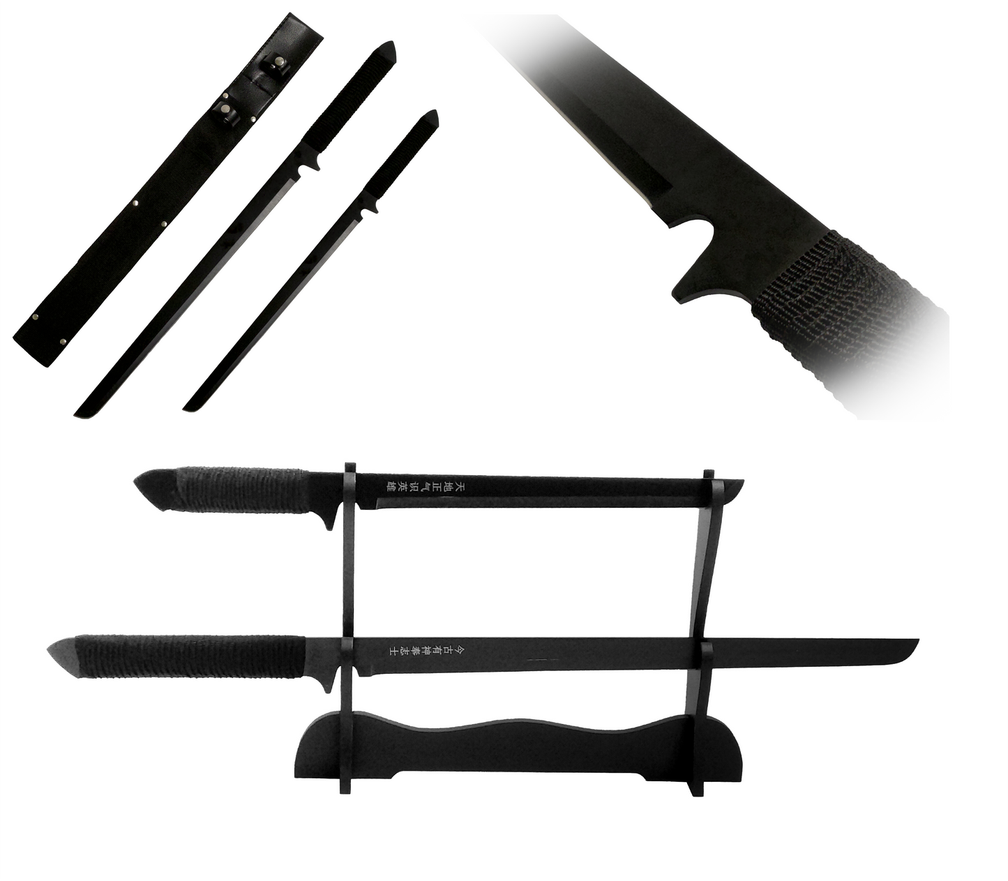 FULL TANG JAPANESE NINJA TWIN SWORD