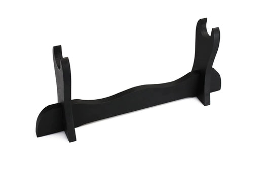 BLACK WOOD SINGLE SWORD DISPLAY STAND FOR SAMURAI & KATANA SWORDS