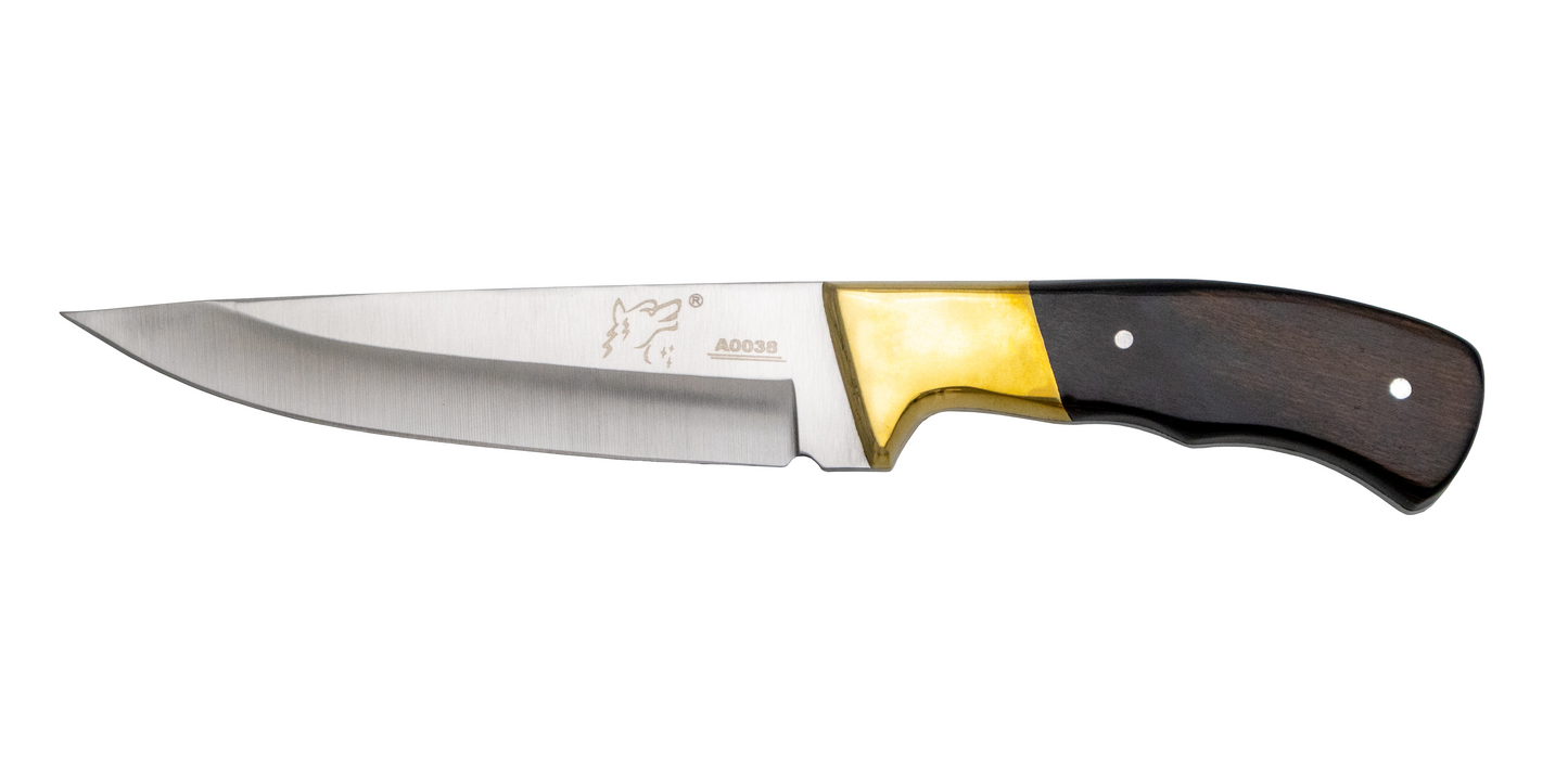 A0017 FIXED BLADE HUNTING KNIFE WITH NYLON SHEATH