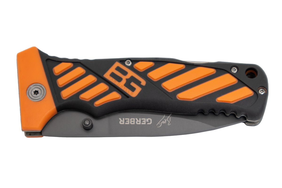 Gerber Loop Handle GERBER PATTERNED RUBBER HANDLE HUNTING FOLDING KNIFE – MyCollectible