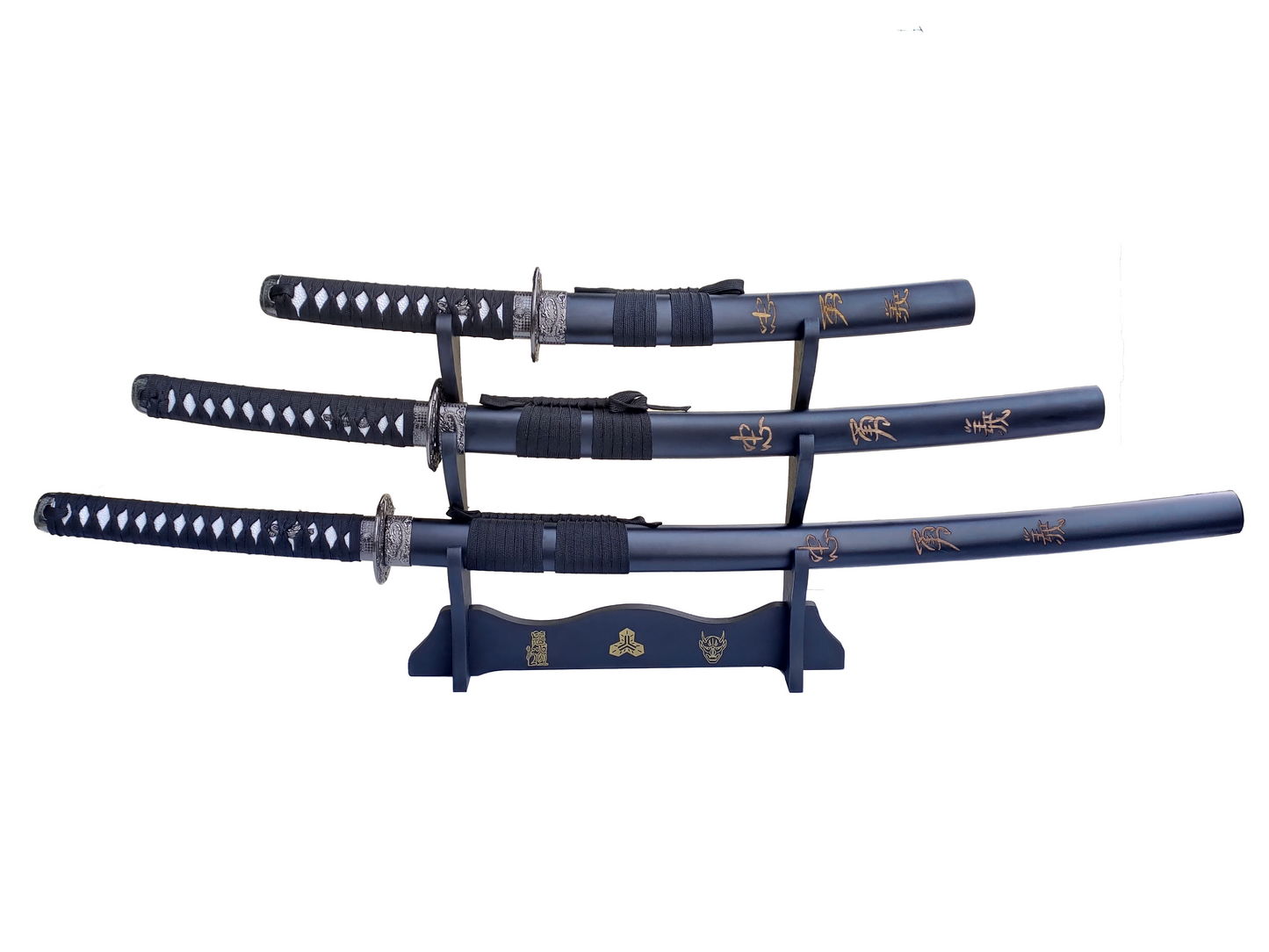 THE LAST SAMURAI - JAPANESE SAMURAI SWORD, KATANA, WAKIZASHI, TANTO SET OF 3
