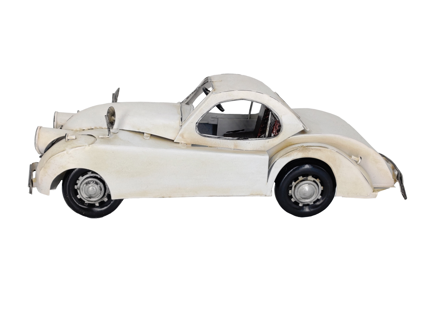 WHITE JAGUAR XK140 VINTAGE MODEL CAR DIECAST MODEL