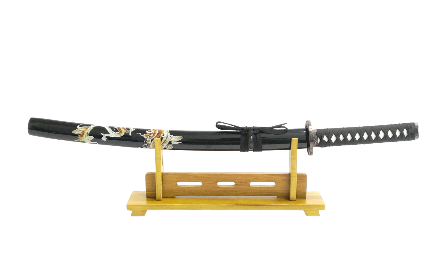 GOLDEN BAMBOO WOODEN PREMIUM SINGLE SWORD DISPLAY STAND FOR SAMURAI & KATANA SWORDS