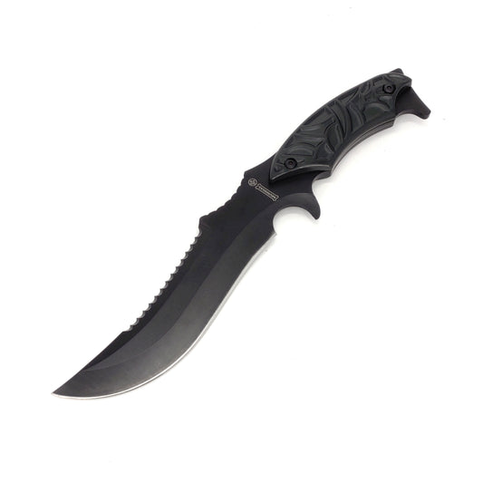 MUNDIAL BLACK FIXED BLADE KNIFE