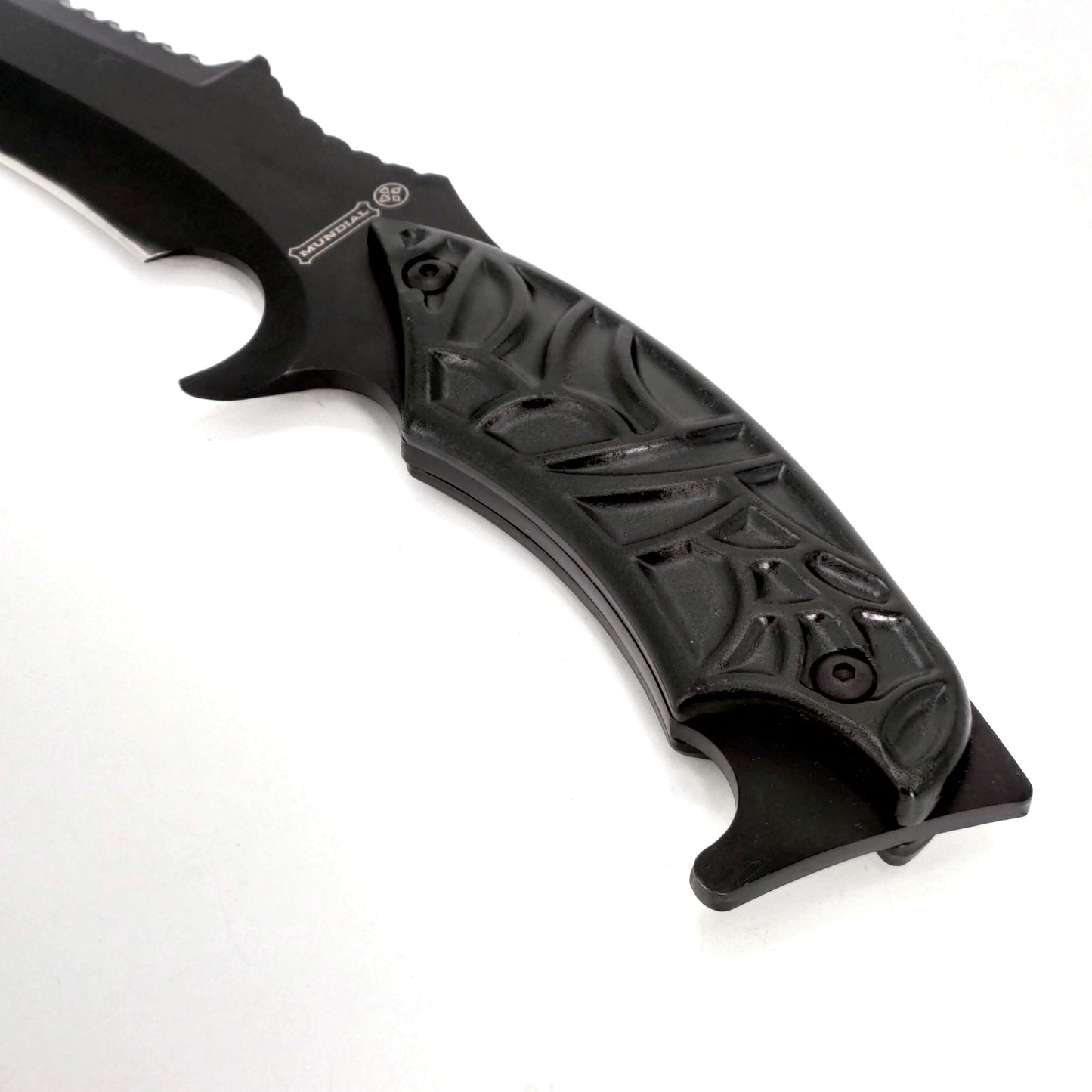 MUNDIAL BLACK FIXED BLADE KNIFE