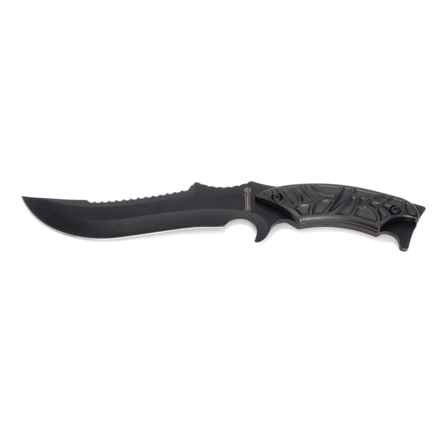 MUNDIAL BLACK FIXED BLADE KNIFE